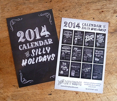 2014 Silly Holidays Calendar
