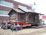 A smooth move: Log cabin travels to new site at museum