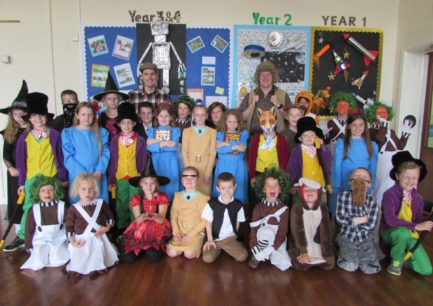 Children dress up for Roald Dahl Day