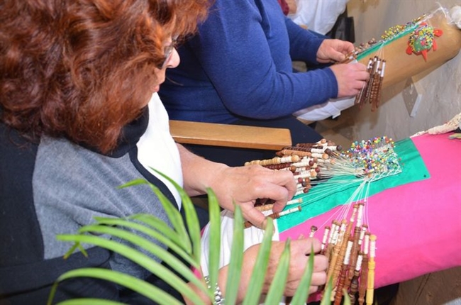 Visitors enjoy the craft of lace making at the annual Gozo Lace Day