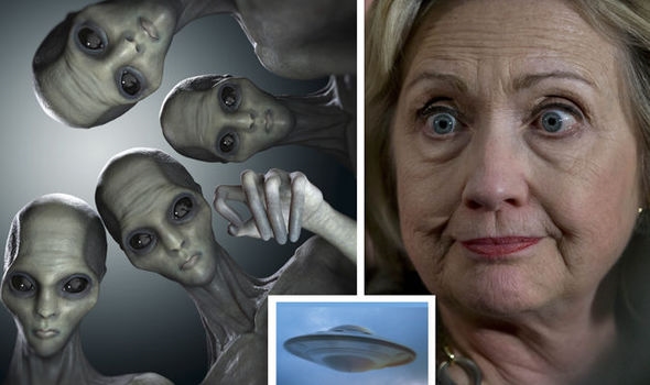 Aliens may have visited: Shock Hillary Clinton claim as she vows to open 'UFO ...