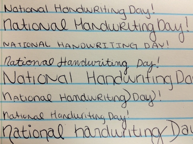 Photos: Saturday is National Handwriting Day