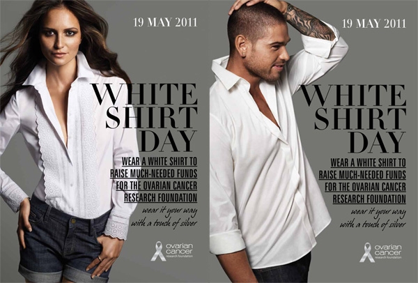 White Shirt Campaign: Aussie celebrities support the Ovarian Cancer Research ...