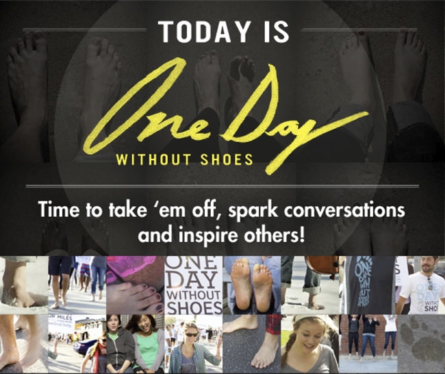 Millions celebrate day with shoes off
