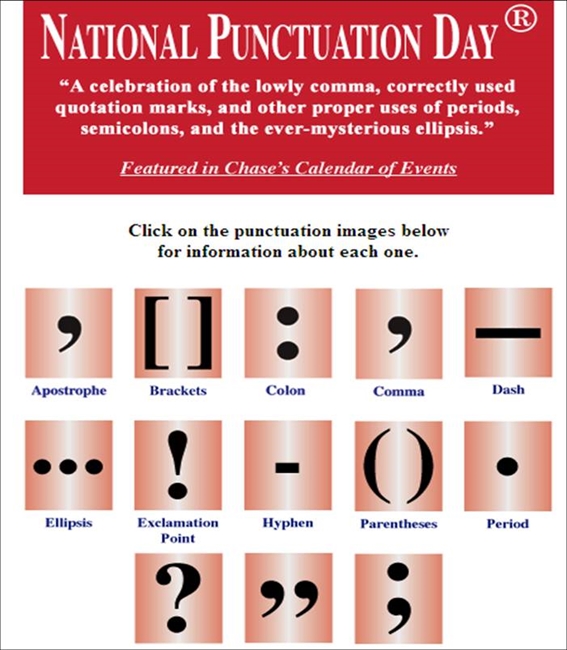 “Happy National Punctuation Day!” ;)