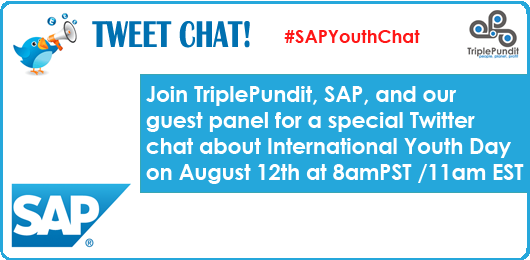 Twitter Chat: International Youth Day – 8/12 at #SAPYouthChat