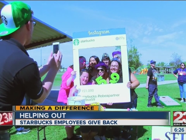 Starbucks employees give back for 'Employee Appreciation Day'